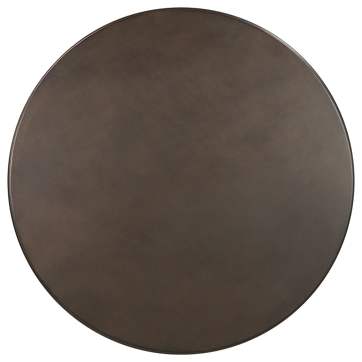 Oswego Round Bar Table Dark Russet and Antique Bronze