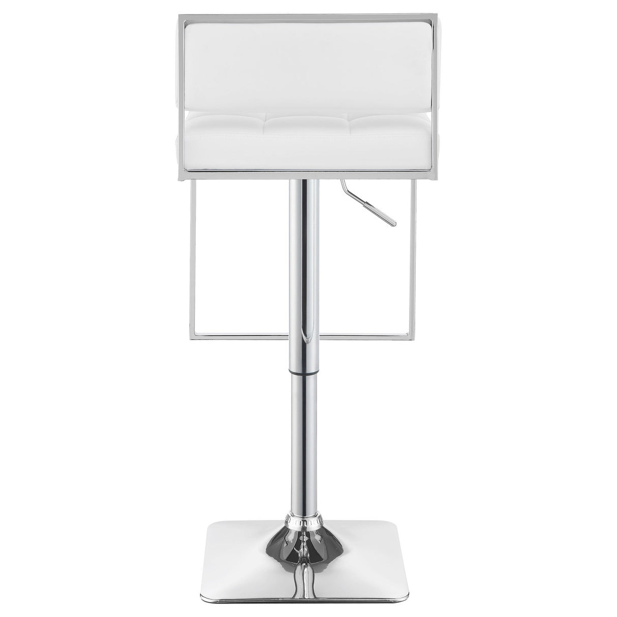 Alameda Adjustable Bar Stool White and Chrome