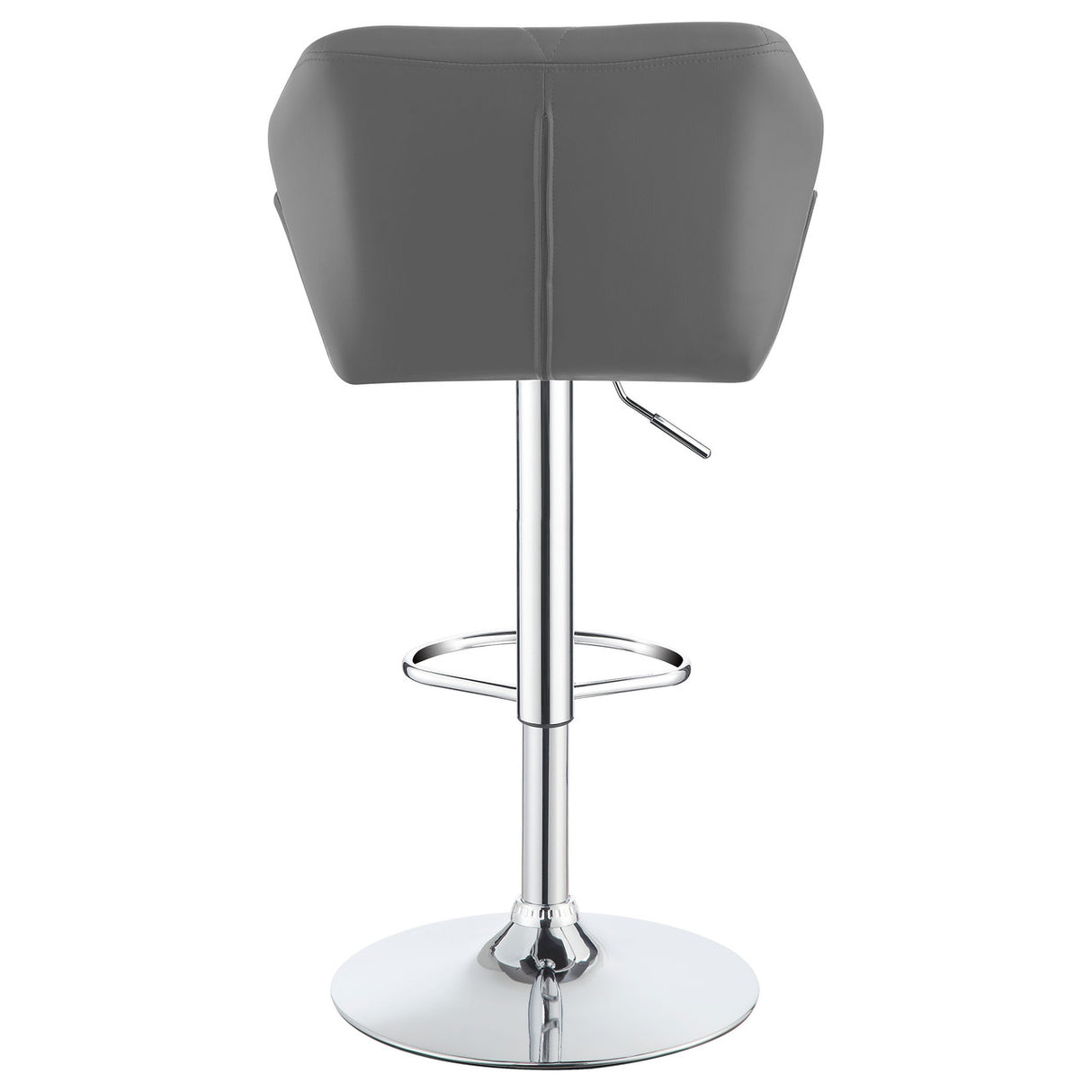 Berrington Adjustable Bar Stools Chrome and Grey (Set of 2)