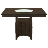 Gabriel Square Counter Height Dining Table Cappuccino