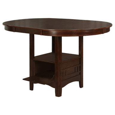 Lavon Oval Counter Height Table Warm Brown