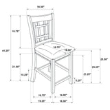 Lavon 24" Counter Stools Tan and Brown (Set of 2)