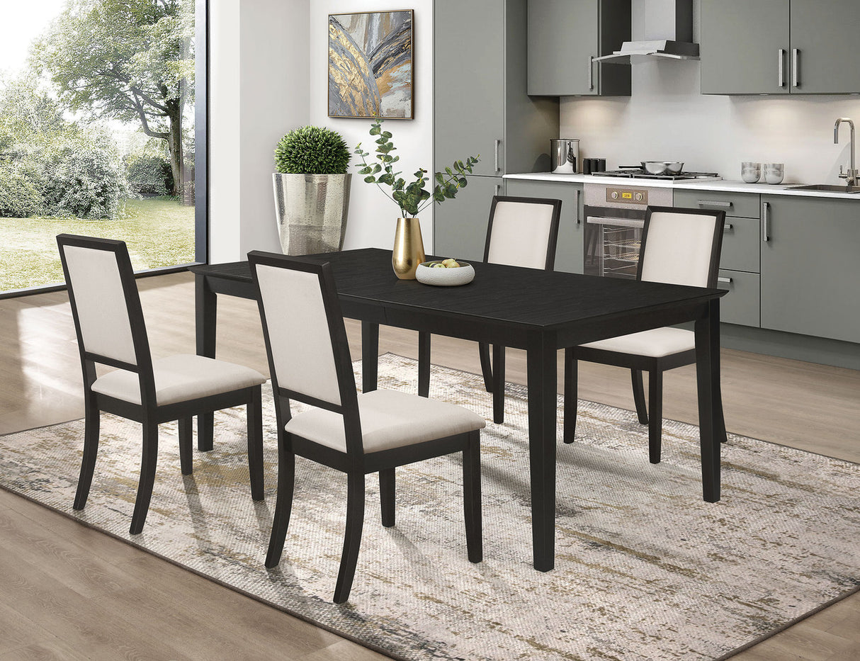 Louise Transitional Five-Piece Dining Set