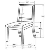 Louise Transitional Five-Piece Dining Set