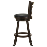 Calecita Swivel Bar Stools with Upholstered Seat Cappuccino (Set of 2)