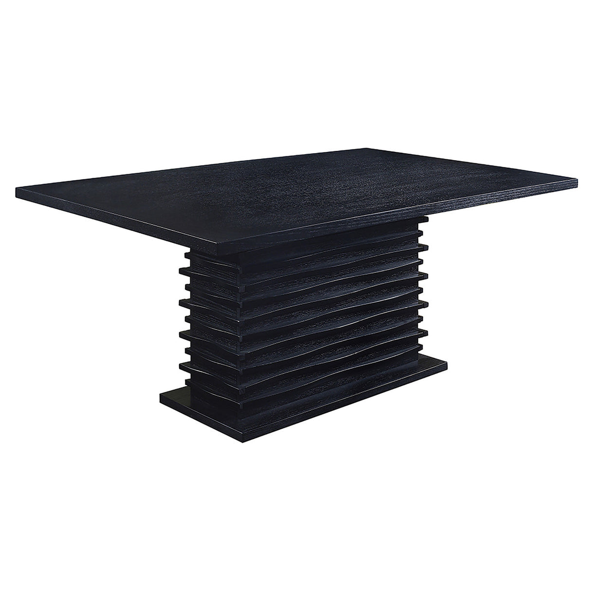 Stanton Contemporary Black Rectangular Dining Table