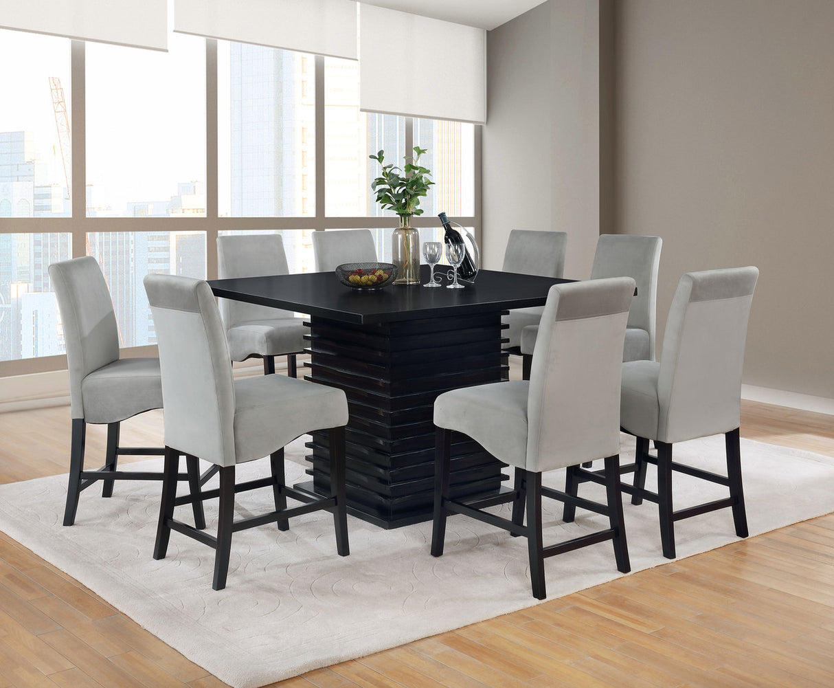 Stanton 7-piece Dining Set Black and Grey