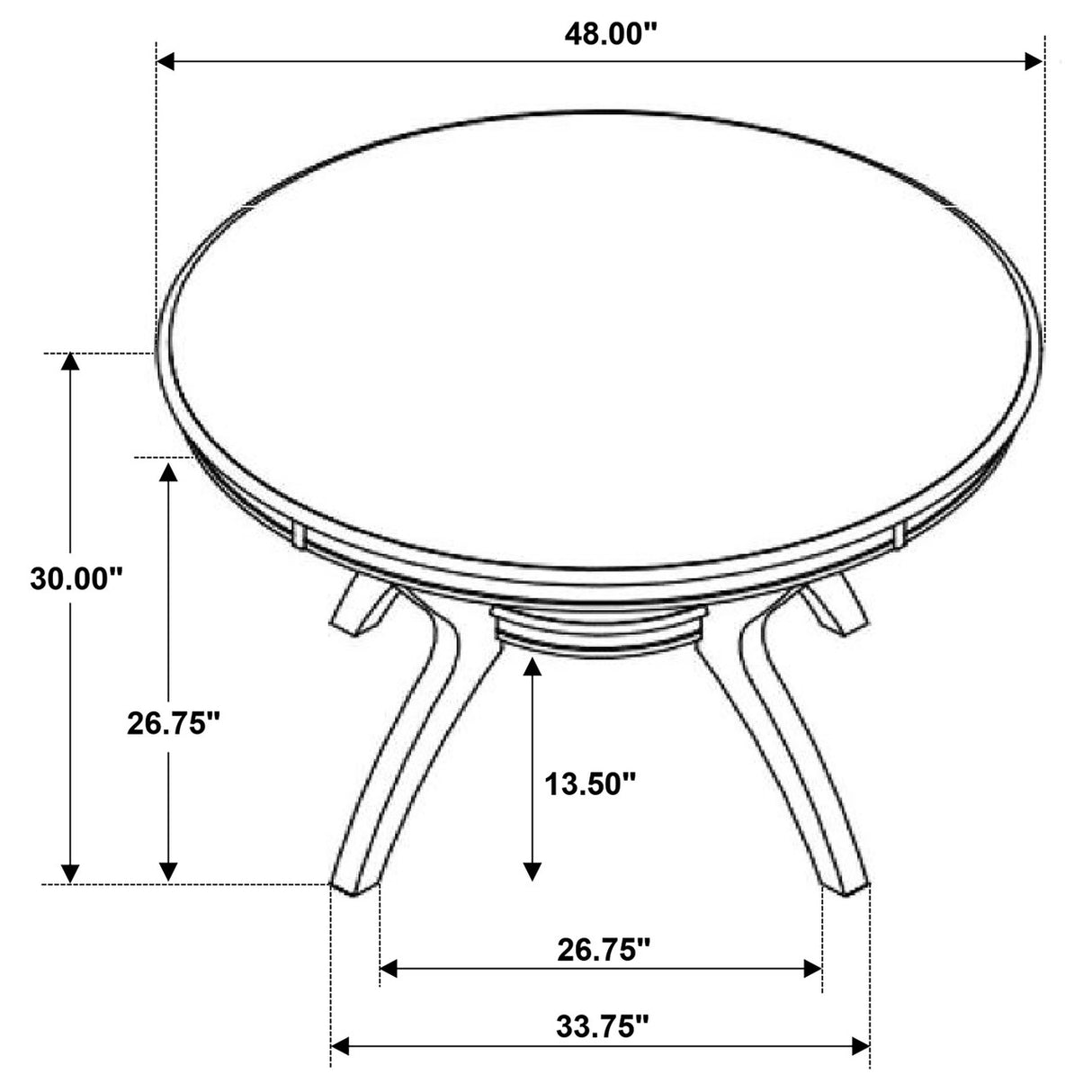 Nelms Dining Table with Shelf Deep Brown