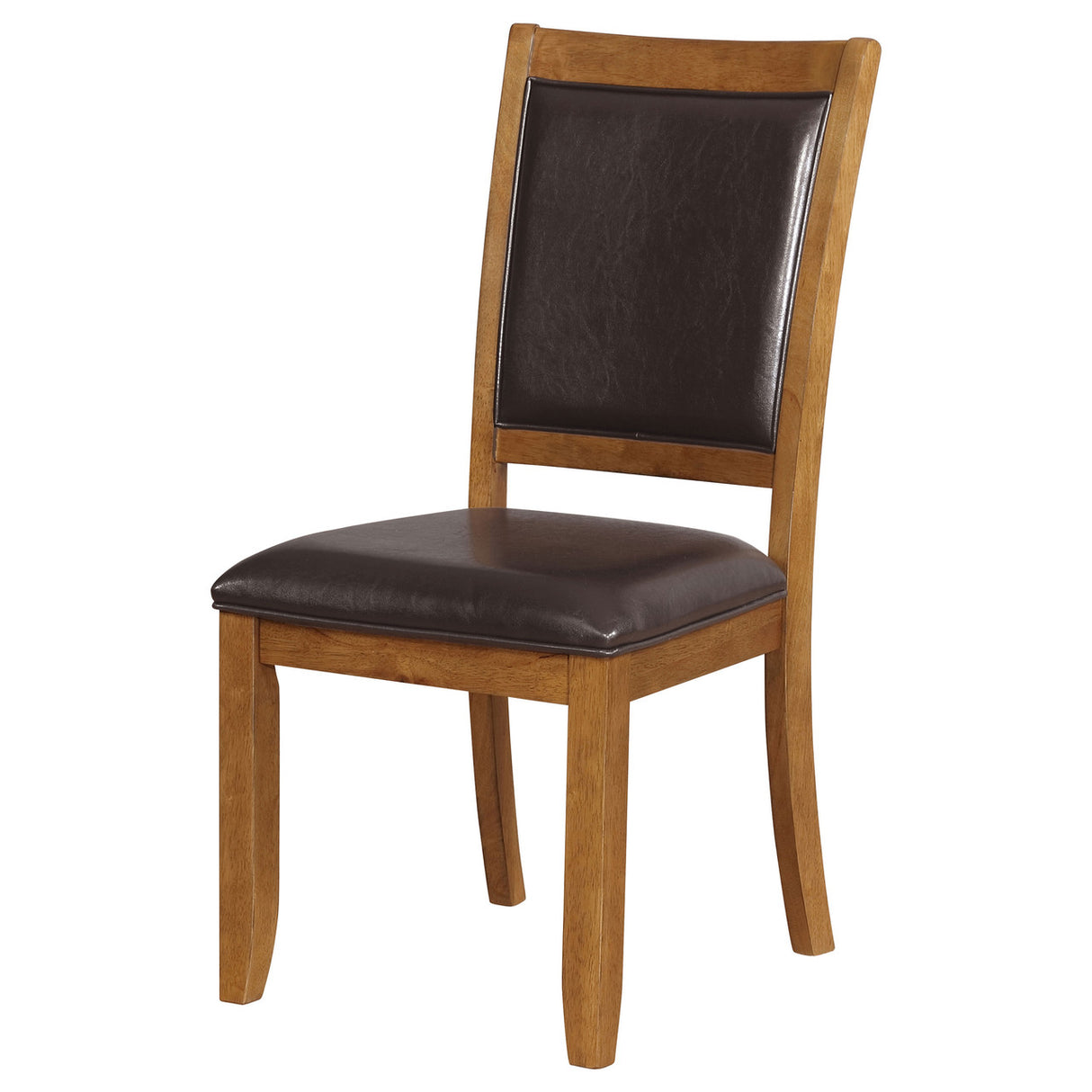 Nelms Upholstered Side Chairs Deep Brown and Dark Brown (Set of 2)