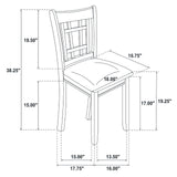 Lavon Transitional Espresso Five-Piece Dining Set