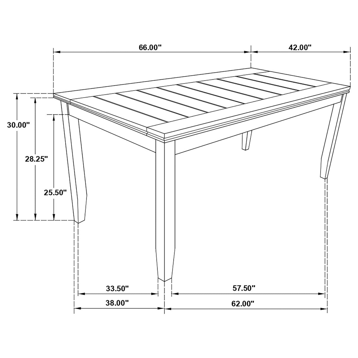 Dalila Casual Cappuccino Five-Piece Dining Set