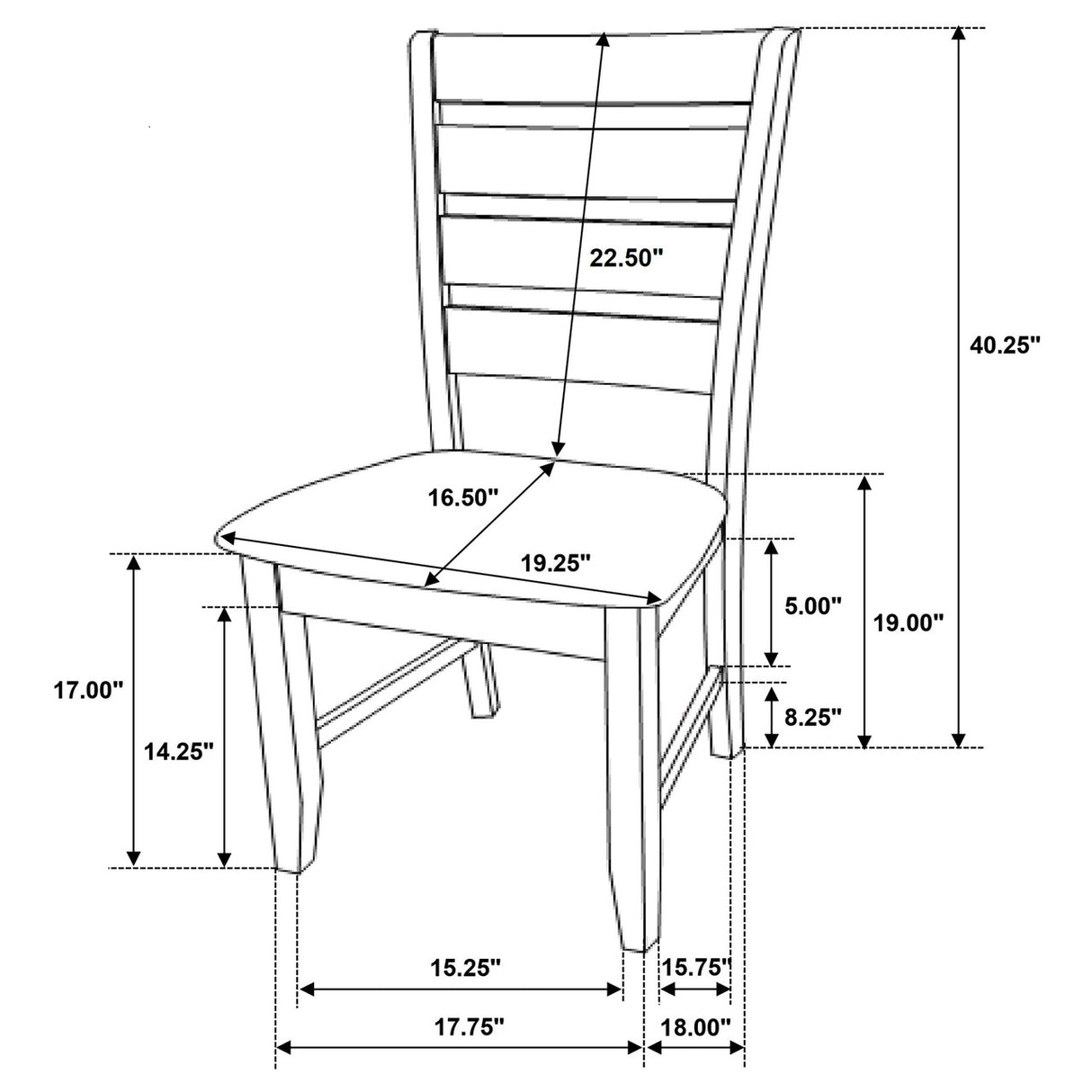 Dalila Casual Cappuccino Six-Piece Dining Set