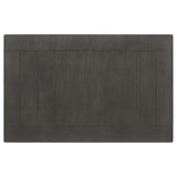 Dalila Rectangular Plank Top Dining Table Dark Grey