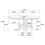 Lavon Transitional Espresso Five-Piece Counter-Height Dining Set