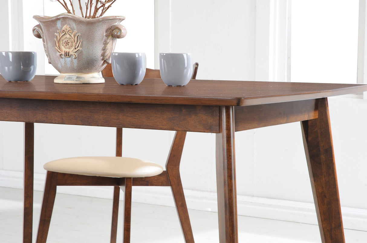 Kersey Dining Table with Angled Legs Chestnut