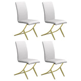 Carmelia Upholstered Side Chairs White (Set of 4)