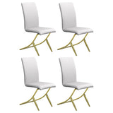 Carmelia Upholstered Side Chairs White (Set of 4)