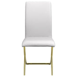 Carmelia Upholstered Side Chairs White (Set of 4)