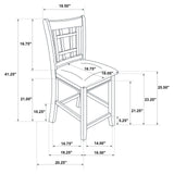 Lavon Lattice Back Counter Stools Tan and Espresso (Set of 2)