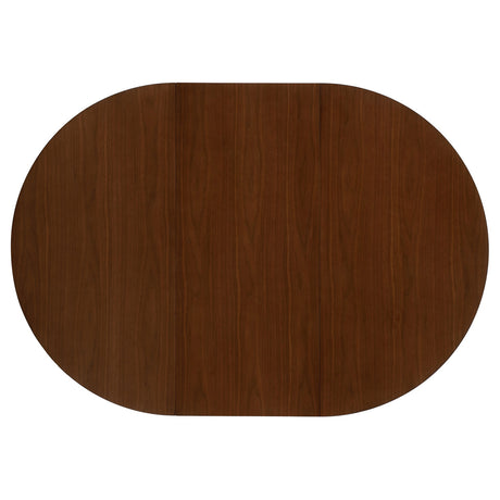 Jedda Oval Dining Table Dark Walnut