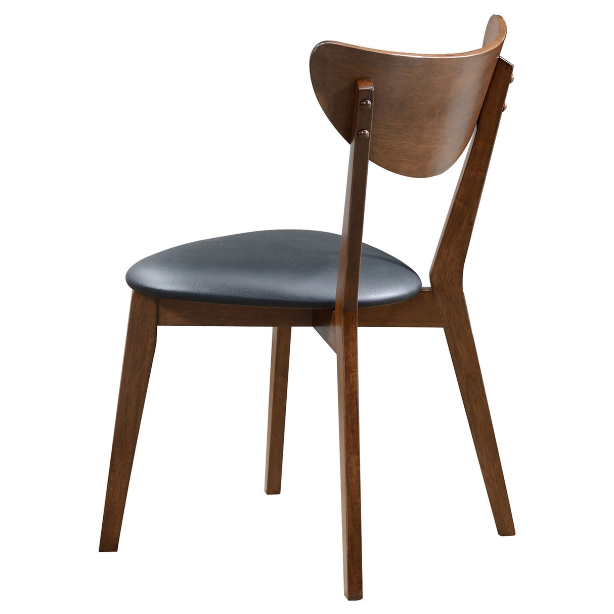 Malone Mid-Century Modern Dark Walnut Dining Chair