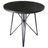 Rennes Round Table Black and Gunmetal (Black)