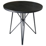 Rennes Round Table Black and Gunmetal (Black)