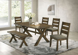 Alston Rustic Trestle Six-Piece Dining Set