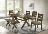 Alston Rustic Trestle Six-Piece Dining Set