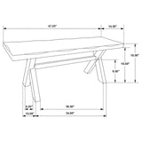 Alston Rustic Trestle Six-Piece Dining Set