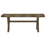 Alston X-shaped Dining Bench Knotty Nutmeg