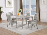 Danette Metallic Five-Piece Dining Set