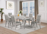 Danette Metallic Seven-Piece Dining Set