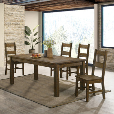 Coleman Golden Brown Five-Piece Dining Set