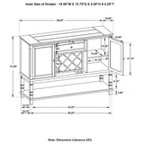 Parkins Server with  Lower Shelf Rustic Espresso