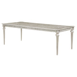 Evangeline Rectangular Dining Table with Extension Leaf Silver Oak