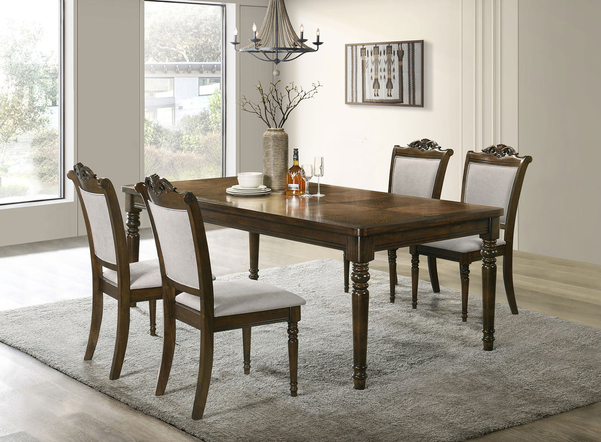 Willowbrook 5-piece Rectangular Dining Table Set Walnut