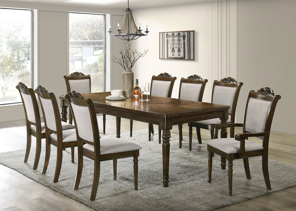 Willowbrook 9-piece Rectangular Dining Table Set Walnut