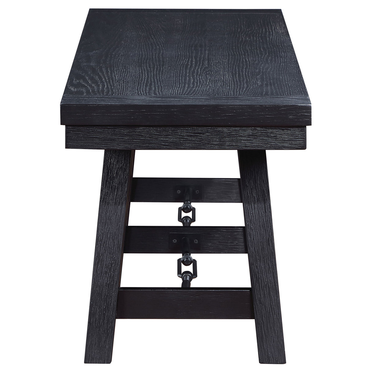 Newport Trestle Dining Bench Black