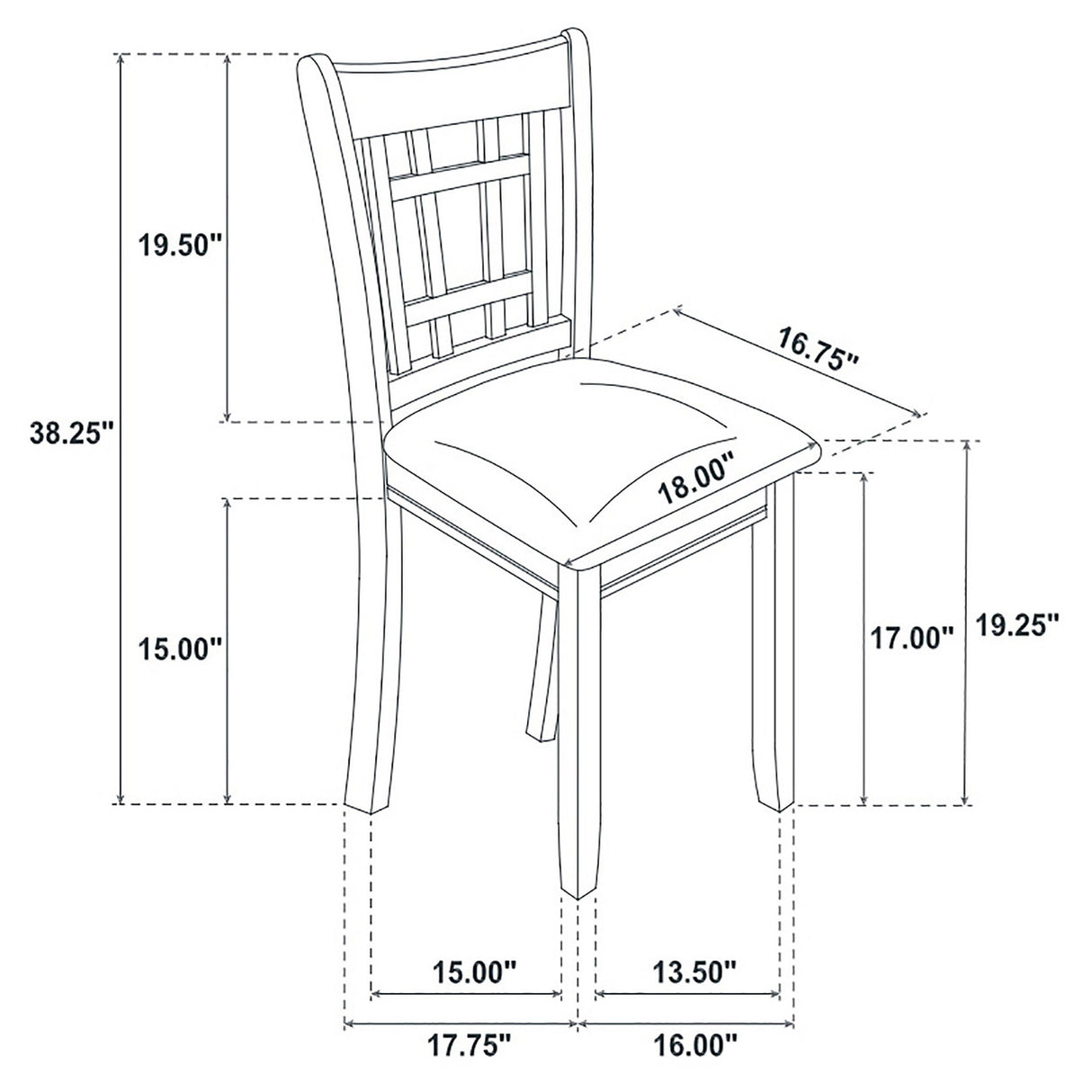 Lavon 5-piece Dining Set Medium Grey