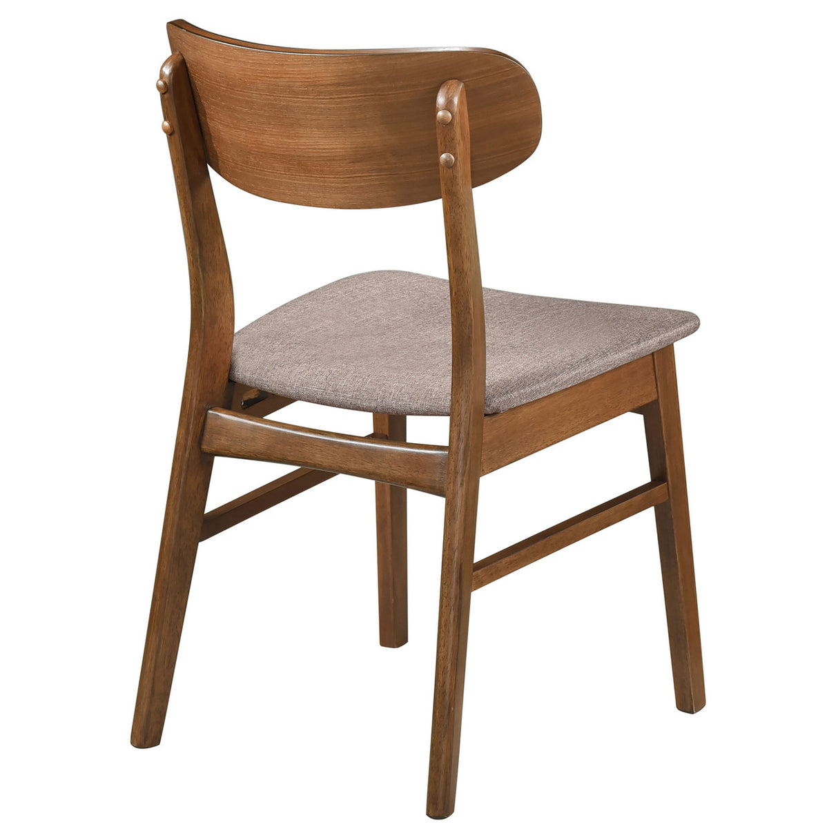 Dortch Dining Side Chair Walnut and Brown (Set of 2)