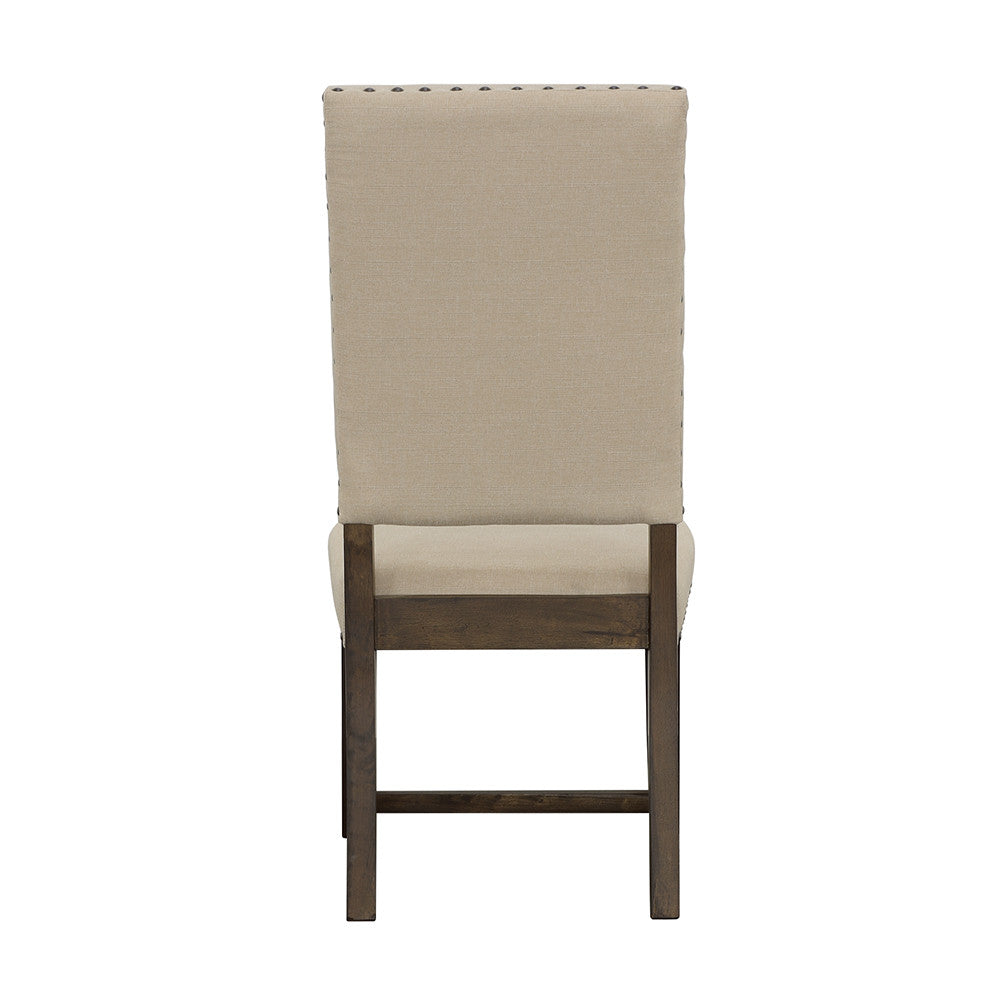 Twain Upholstered Side Chairs Beige (Set of 2)