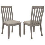 Nogales Slat Back Side Chairs Coastal Grey (Set of 2)