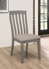 Nogales Slat Back Side Chairs Coastal Grey (Set of 2)