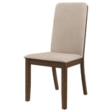 Wethersfield Solid Back Side Chairs Latte (Set of 2)