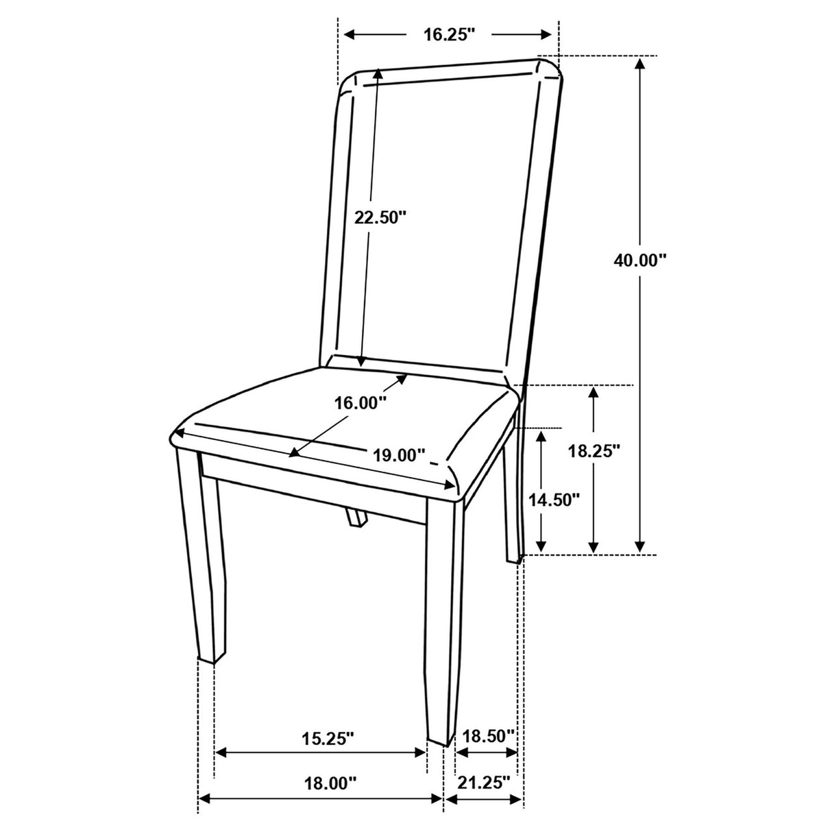 Wethersfield Solid Back Side Chairs Latte (Set of 2)