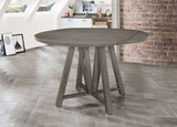 Coaster Athens Round Counter Height Table with Drop Leaf Barn Grey