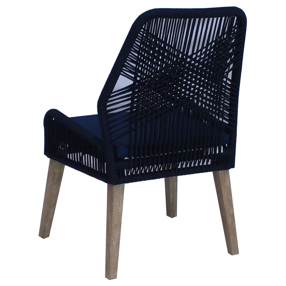 Nakia Woven Rope Dining Chairs Dark Navy (Set of 2)