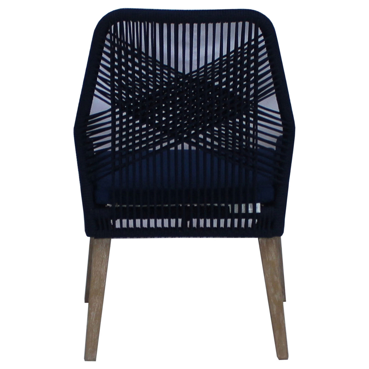 Nakia Woven Rope Dining Chairs Dark Navy (Set of 2)