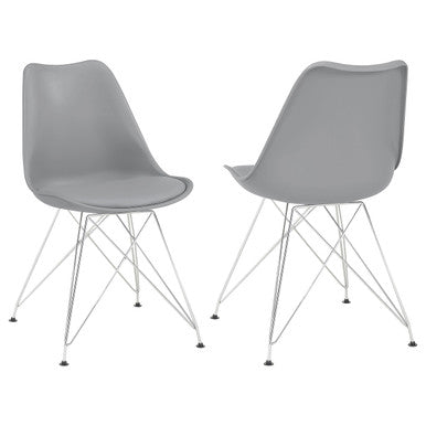 Juniper Upholstered Side Chairs Grey (Set of 2)